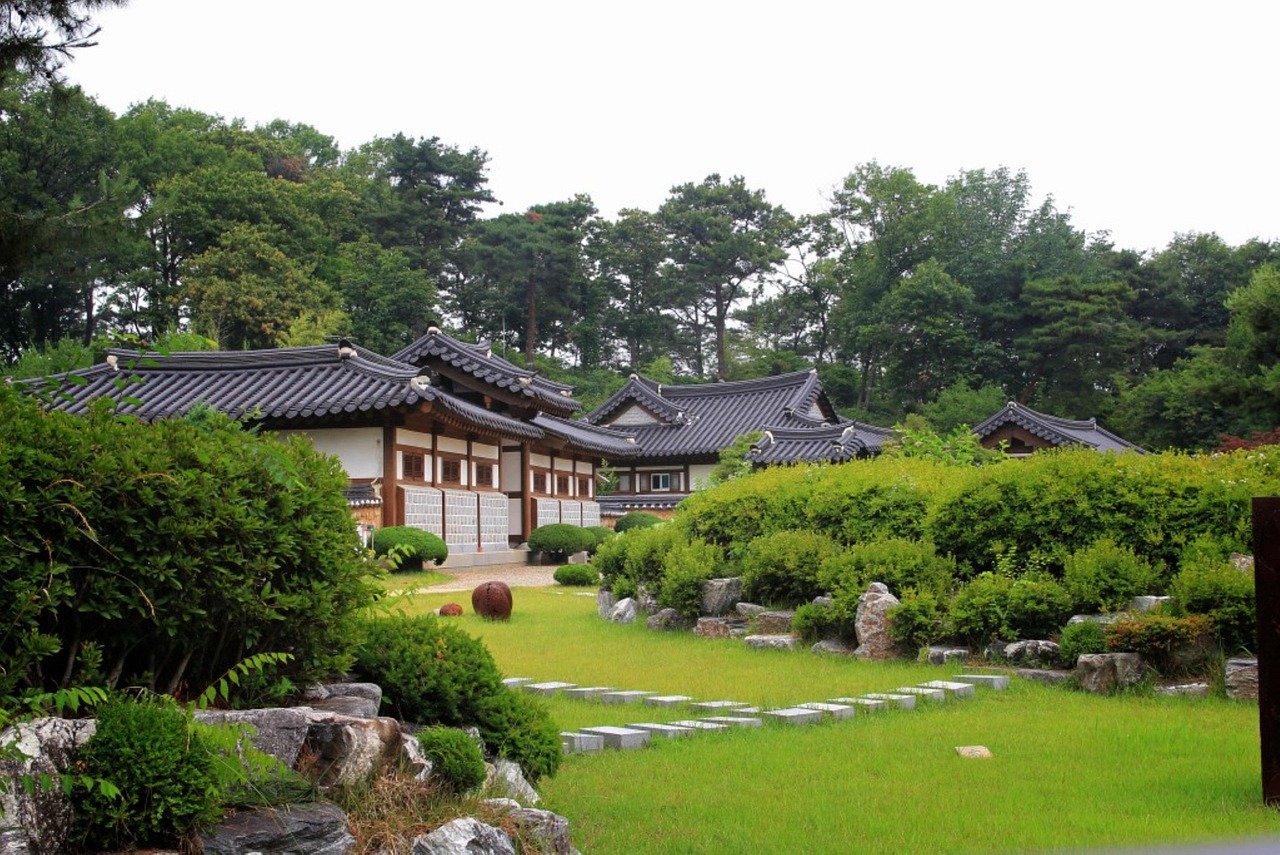 house, building, traditional house, republic of korea